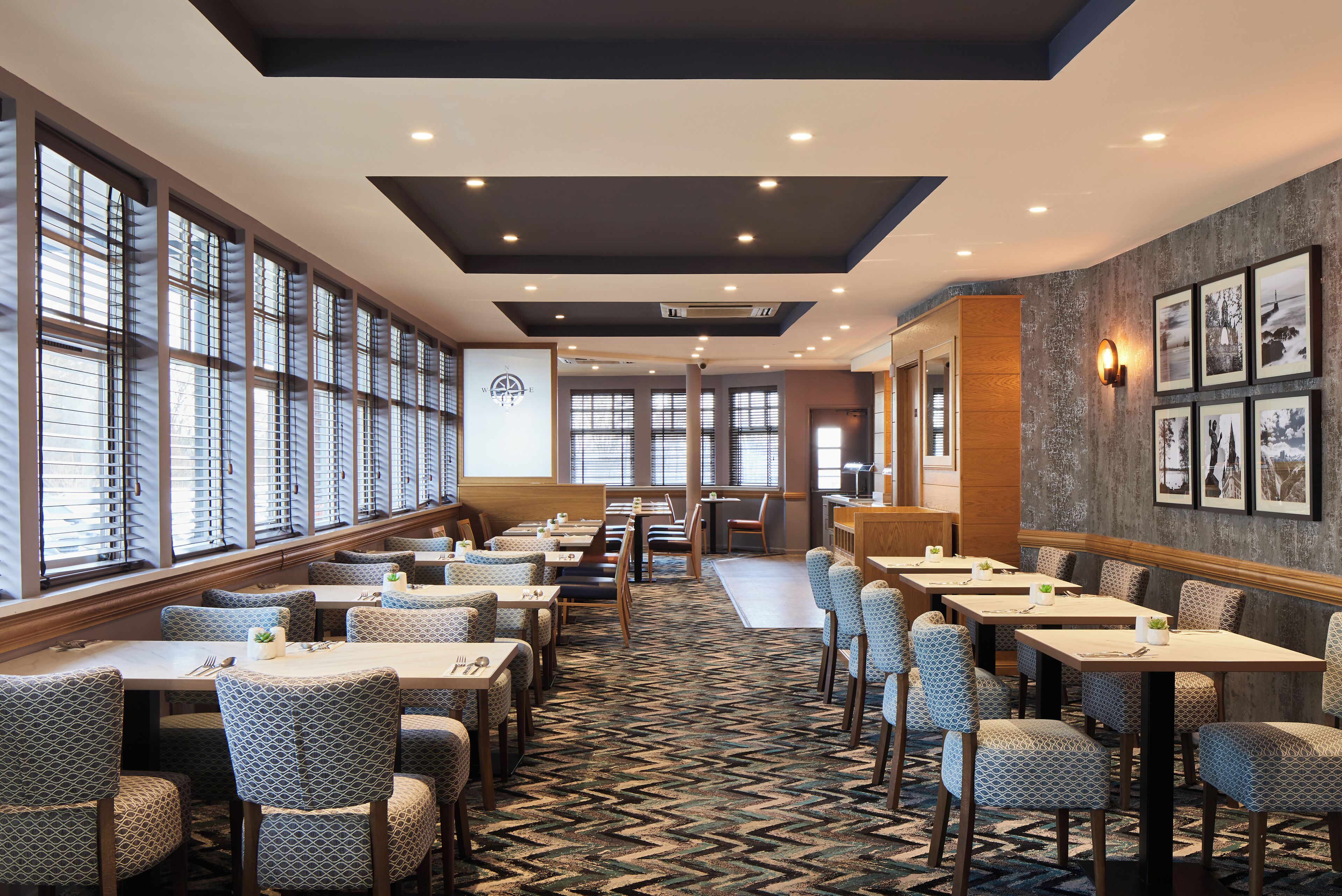 Breakfast, lunch and dinner served