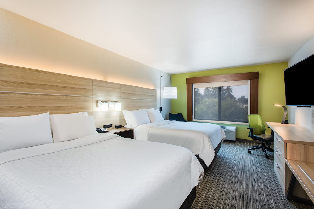 In-room safe, desk, laptop workspace, blackout curtains