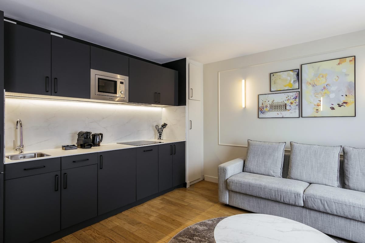 아파트, 침실 1개 | 1 개의 침실, 객실 내 금고, 방음 설비, 다리미/다리미판