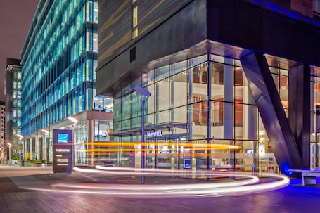 Front of property – evening/night. Novotel London Paddington