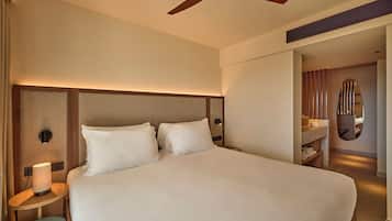 1 kamar tidur, minibar, Wi-Fi gratis, dan seprai linen