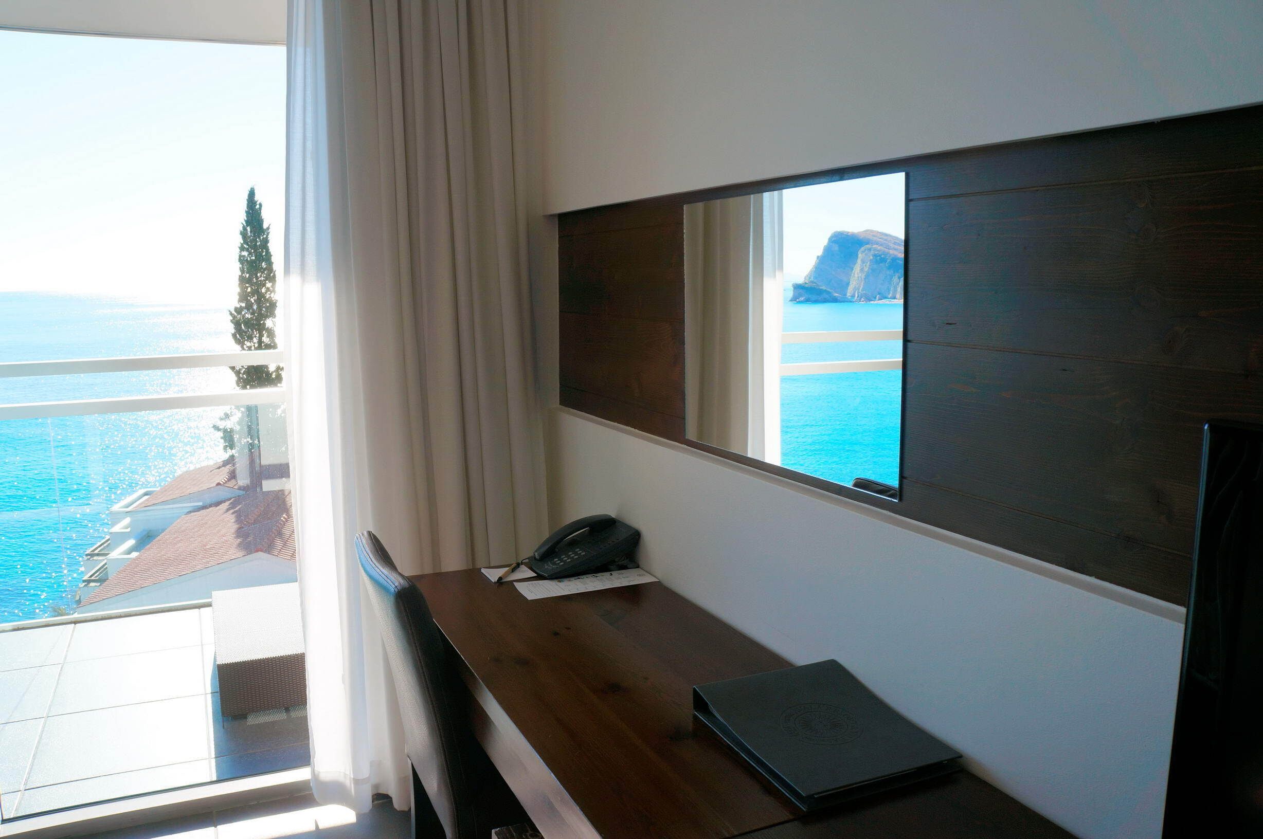 standard double or twin room, balcony, sea view | view from room