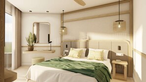 客房內保險箱、筆電工作空間、免費無線上網、床單