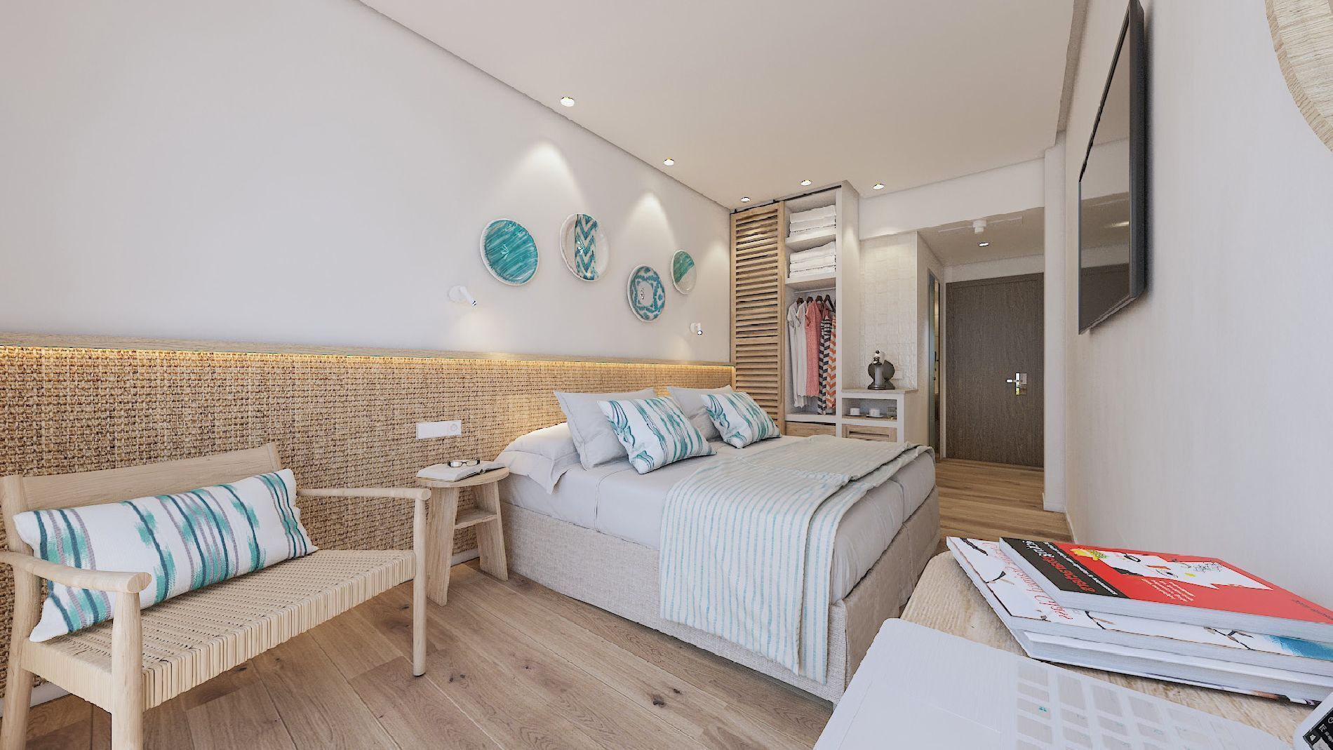 Een bureau, wifi (toeslag), beddengoed