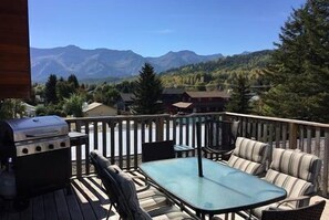 Appartement Penthouse Deluxe, 3 chambres, vue sur la montagne, côté montagne (Not Pet Friendly) | Balcon