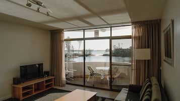 Standard Apartment, 2 Bedrooms, Non Smoking, Kitchen (Apartment) | Living area | Flat-screen TV, DVD player
