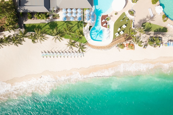 On the beach, beach towels