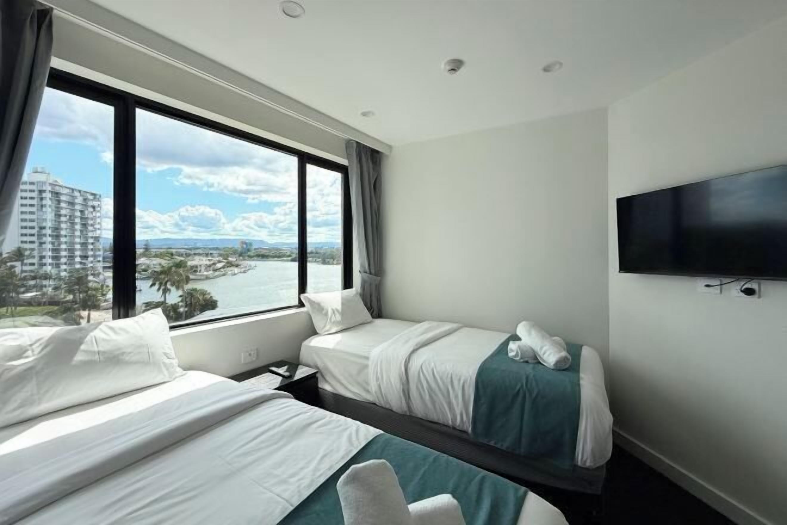 Individually decorated, individually furnished, desk, iron/ironing board