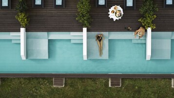 Superior Double Room, Pool Access (Adults Only) | Minibar, in-room safe, desk, blackout drapes