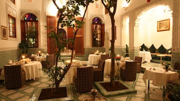 Breakfast, lunch, dinner served; Moroccan cuisine, garden views