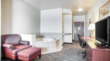 Suite, 1 cama King size, para no fumadores, hidromasaje | 1 habitación, wifi gratis y ropa de cama