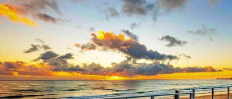 Vue sur la plage/l’océan