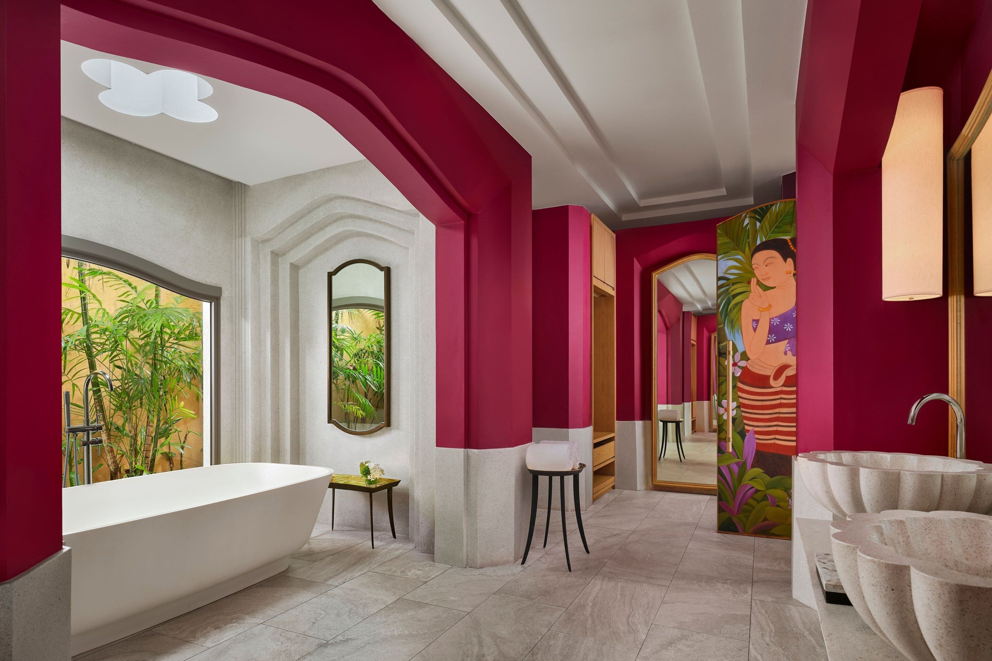 villa, 1 bedroom, ocean view | bathroom | separate bathtub and shower, deep-soaking bathtub, rainfall showerhead