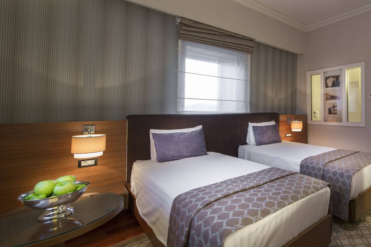 Premium bedding, minibar, in-room safe, desk