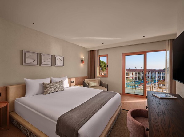 Duplex, acesso à piscina | 1 quarto, frigobar, cofres nos quartos, Wi-Fi de cortesia