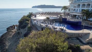 Vue depuis lâhĂ©bergement