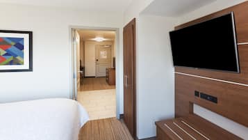 In-room safe, desk, laptop workspace, iron/ironing board