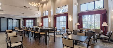 Free daily buffet breakfast