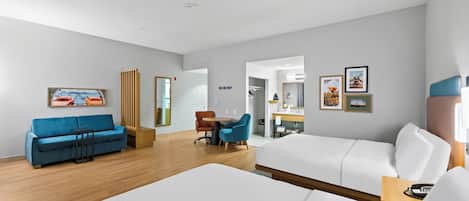 Desk, iron/ironing board, free WiFi, bed sheets