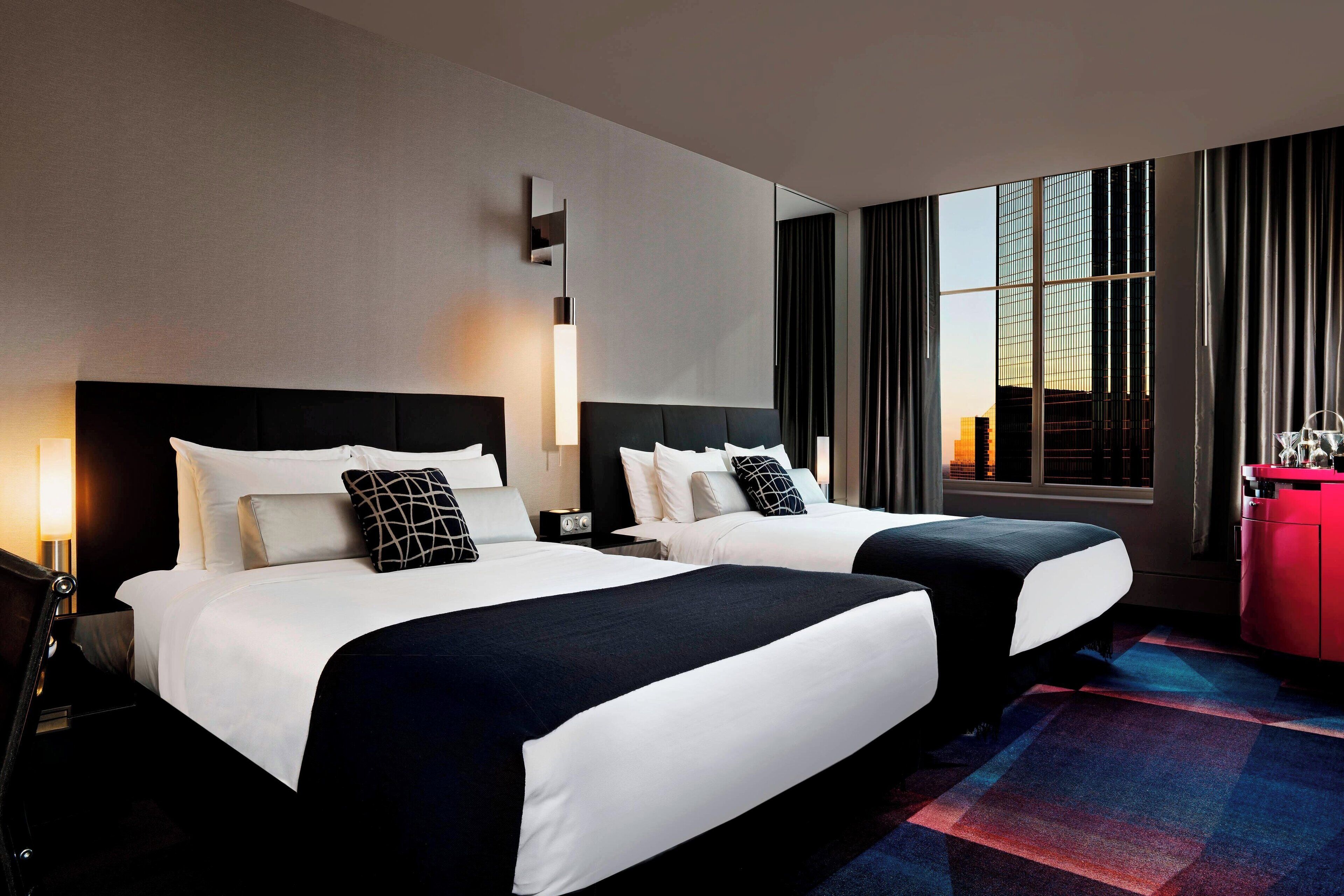 Standard Room, 2 Queen Beds | In-room safe, desk, blackout curtains, iron/ironing board