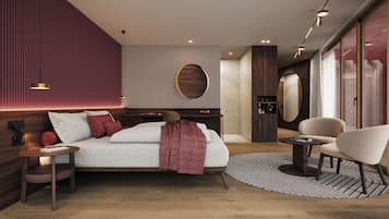 Daunenbettdecken, Minibar, Zimmersafe, Schreibtisch