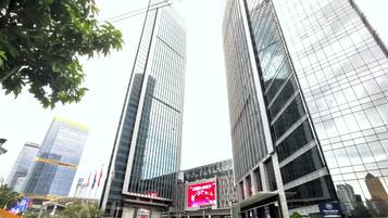 Byutsikt fra overnattingsstedet