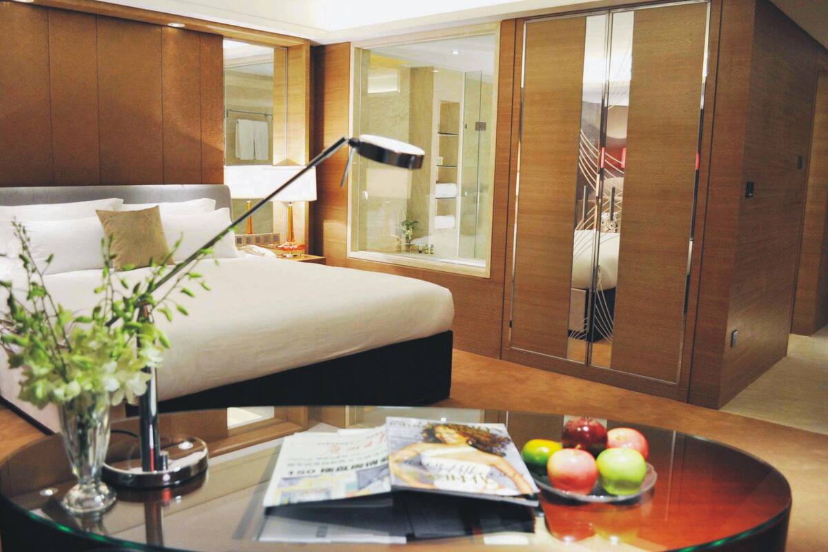 Literie de qualité supérieure, couette en duvet d'oie, minibar