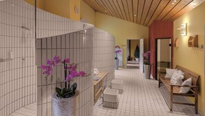 Sauna, body treatments, aromatherapy, hot stone massages