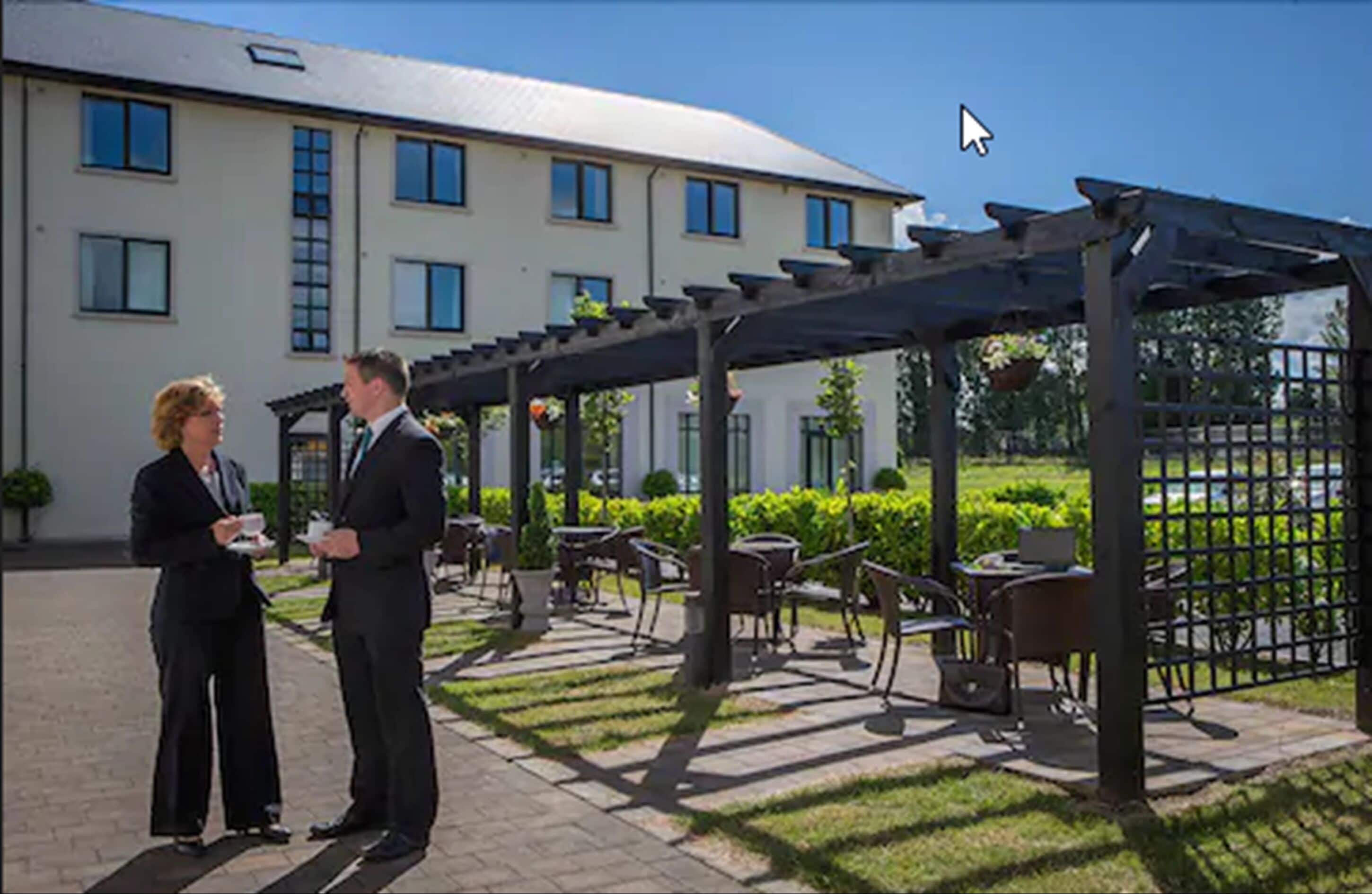 outdoor banquet area