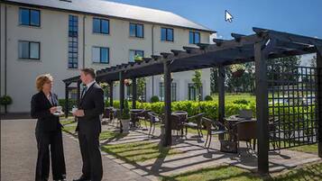 Outdoor banquet area
