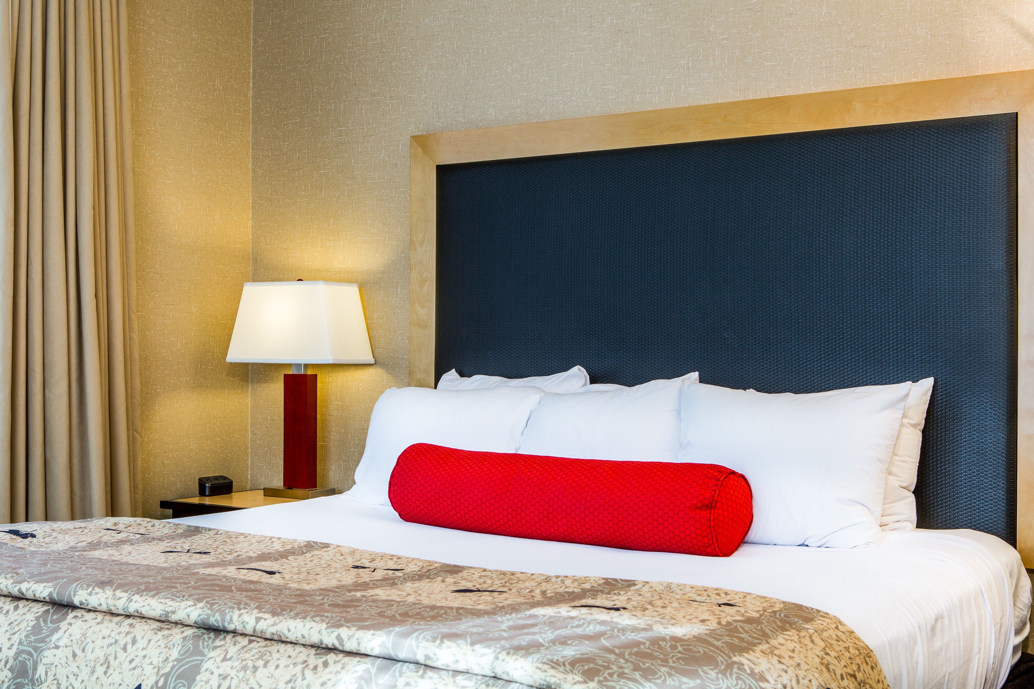 premium bedding, pillow-top beds, desk, iron/ironing board