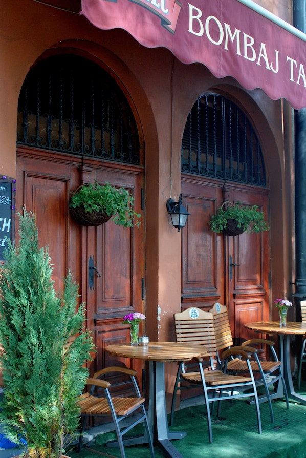 Overnatningsstedets indgangsparti