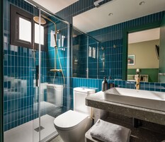 Camera singola | Bagno | Doccia, asciugacapelli, asciugamani, sapone
