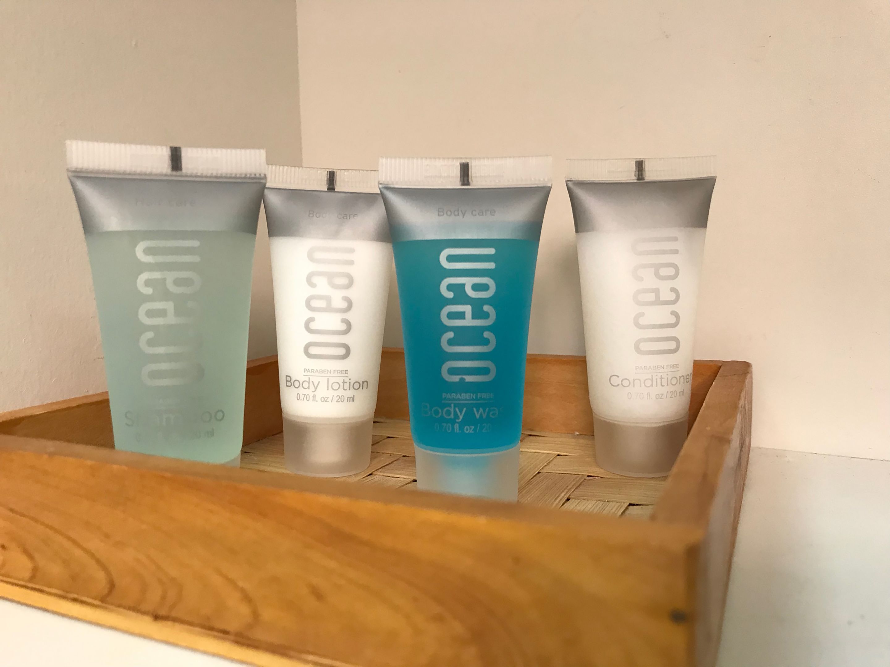 free toiletries, hair dryer, towels, soap