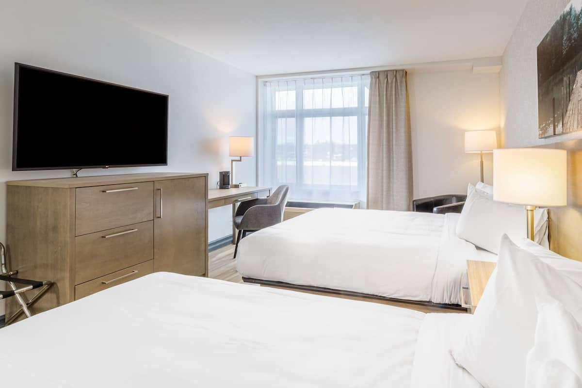 executive room, 2 queen beds | desk, blackout curtains, soundproofing, iron/ironing board