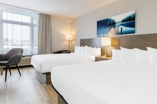 Standard Room, 2 Queen Beds | Desk, blackout drapes, soundproofing, iron/ironing board