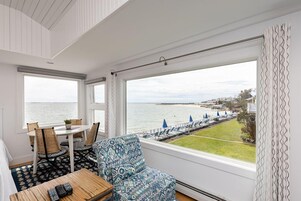 Waterfront Penthouse | Premium bedding, blackout drapes, iron/ironing board, free WiFi