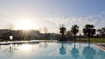 Indoor pool, seasonal outdoor pool
