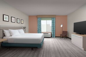 Suite, 1 King Bed, Accessible (Mobility & Hearing, Roll-in Shower) | Premium bedding, in-room safe, desk, iron/ironing board - Hilton Garden Inn Raleigh Capital Blvd I-540 (Raleigh)