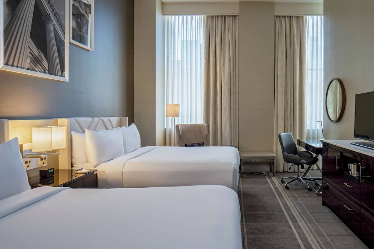 Standard Room, 2 Queen Beds, Executive Level | 1 bedroom, premium bedding, down comforters, pillowtop beds