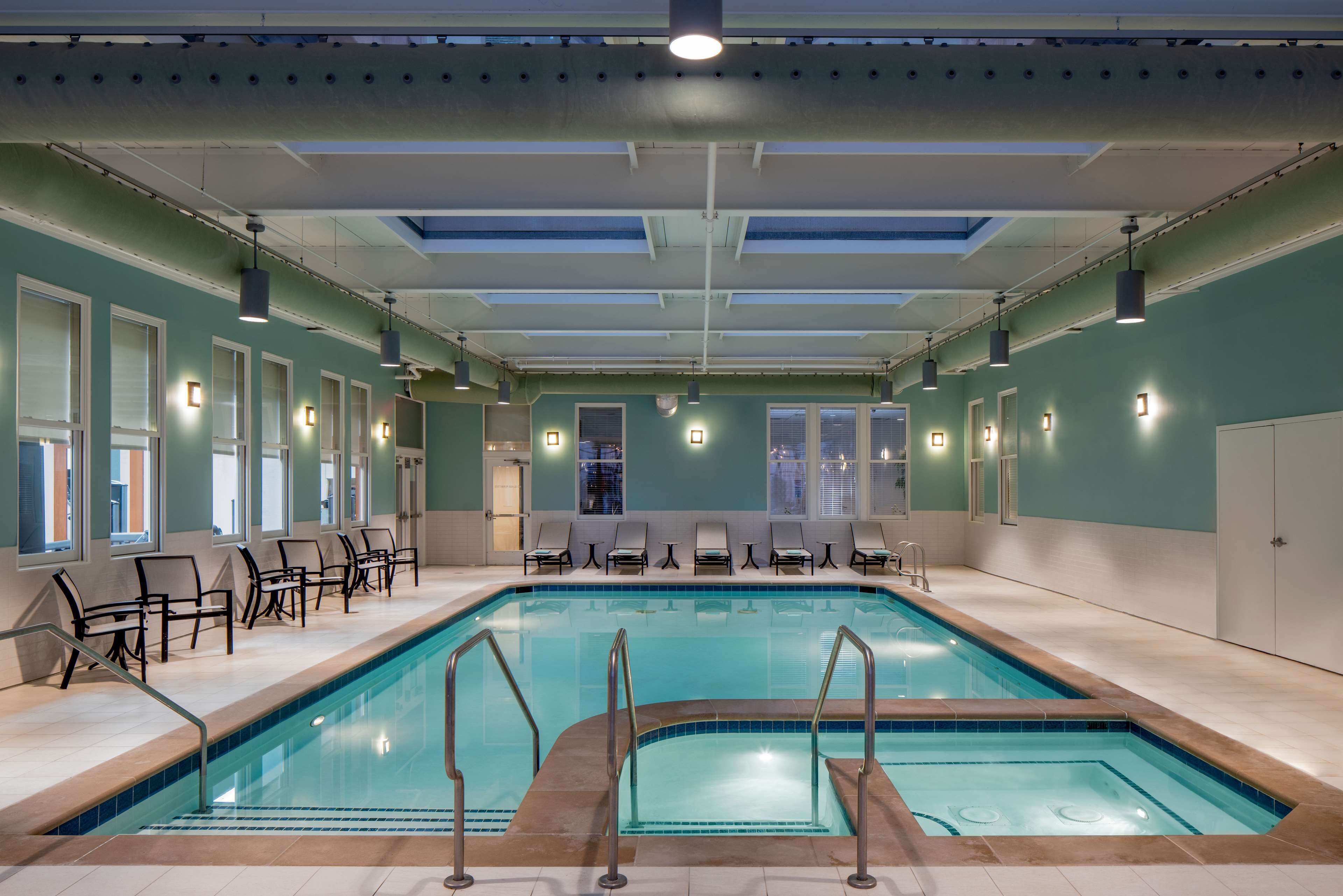 indoor pool, open 10:00 am to 10 pm, pool loungers