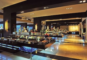 13 bars/lounges, 4 poolside bars, swim-up bar