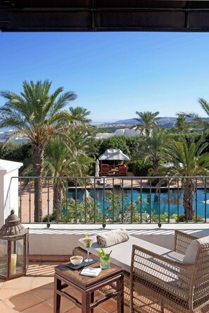 Executive Suite with Pool View and Spa Access | Terrace/patio - Finca Cortesin Hotel Golf & Spa (Casares)