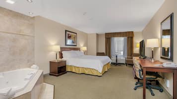 Standard Room, 1 King Bed, Accessible, Jetted Tub | In-room safe, desk, iron/ironing board, rollaway beds