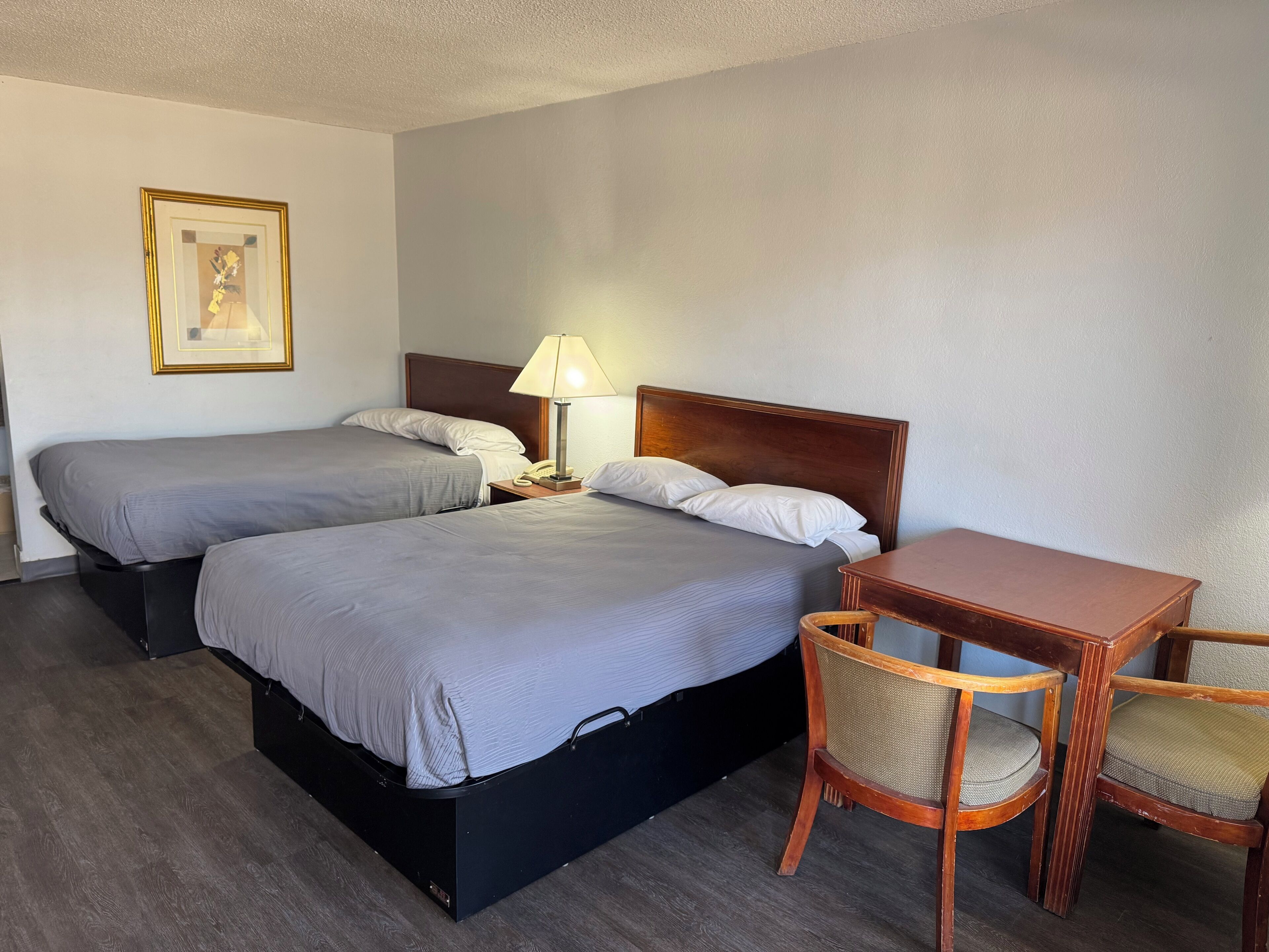 Economy Double Room, 2 Double Beds, Smoking | Desk, free WiFi, bed sheets