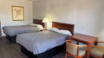 Economy Double Room, 2 Double Beds, Smoking | Desk, free WiFi, bed sheets