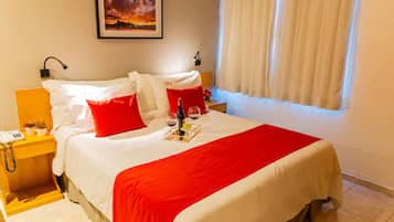 Ropa de cama hipoalergénica y minibar