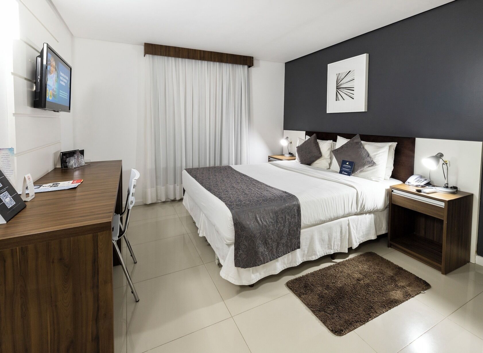 Minibar, in-room safe, desk, blackout curtains