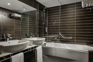 Shower, hydromassage showerhead, hair dryer, bidet