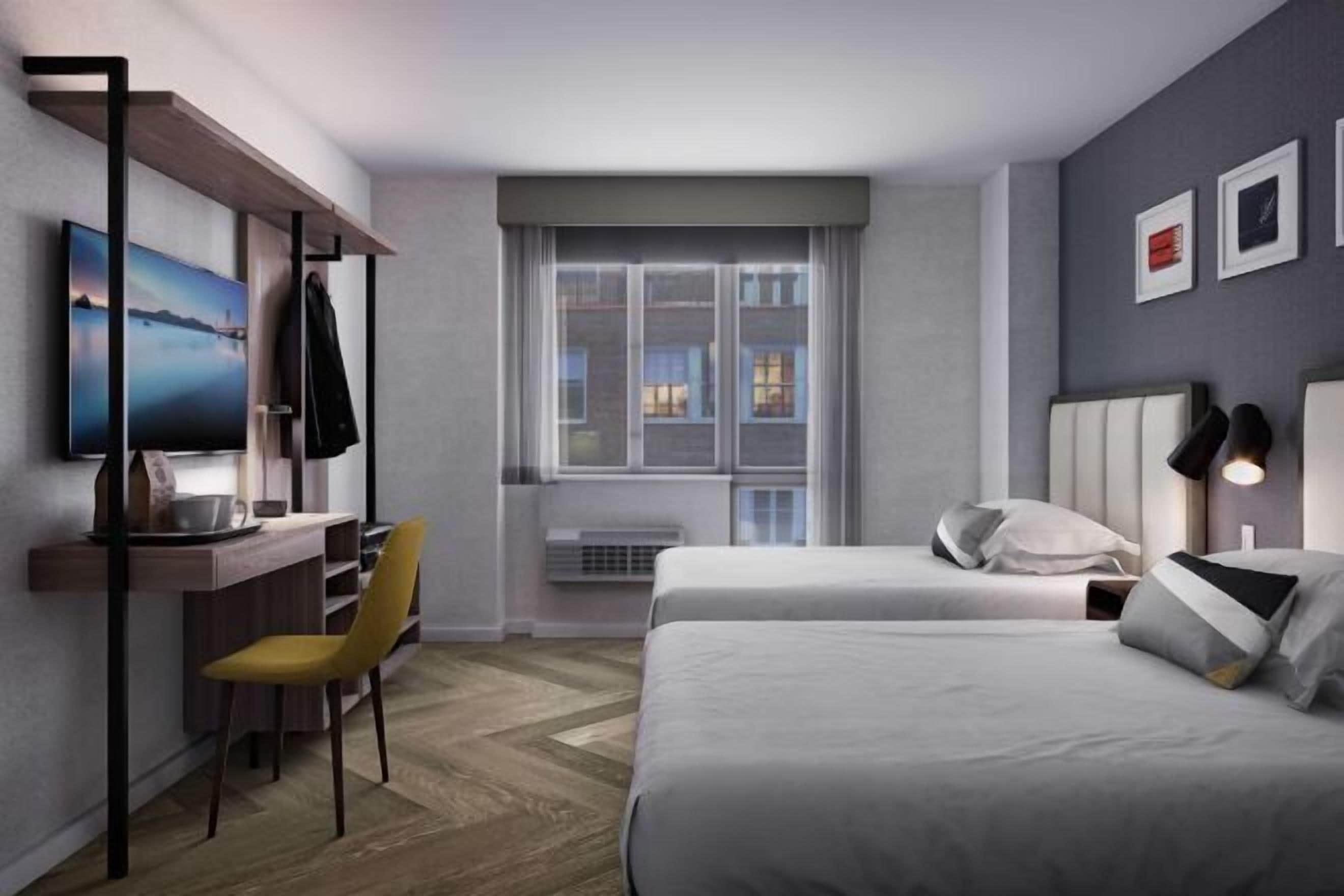 Premium bedding, pillow-top beds, in-room safe, desk